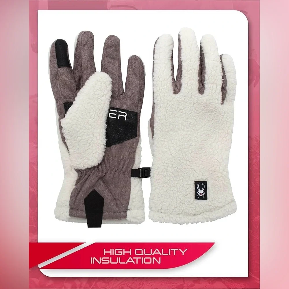 SPYDER women’s Warm Sherpa Fleece Gloves